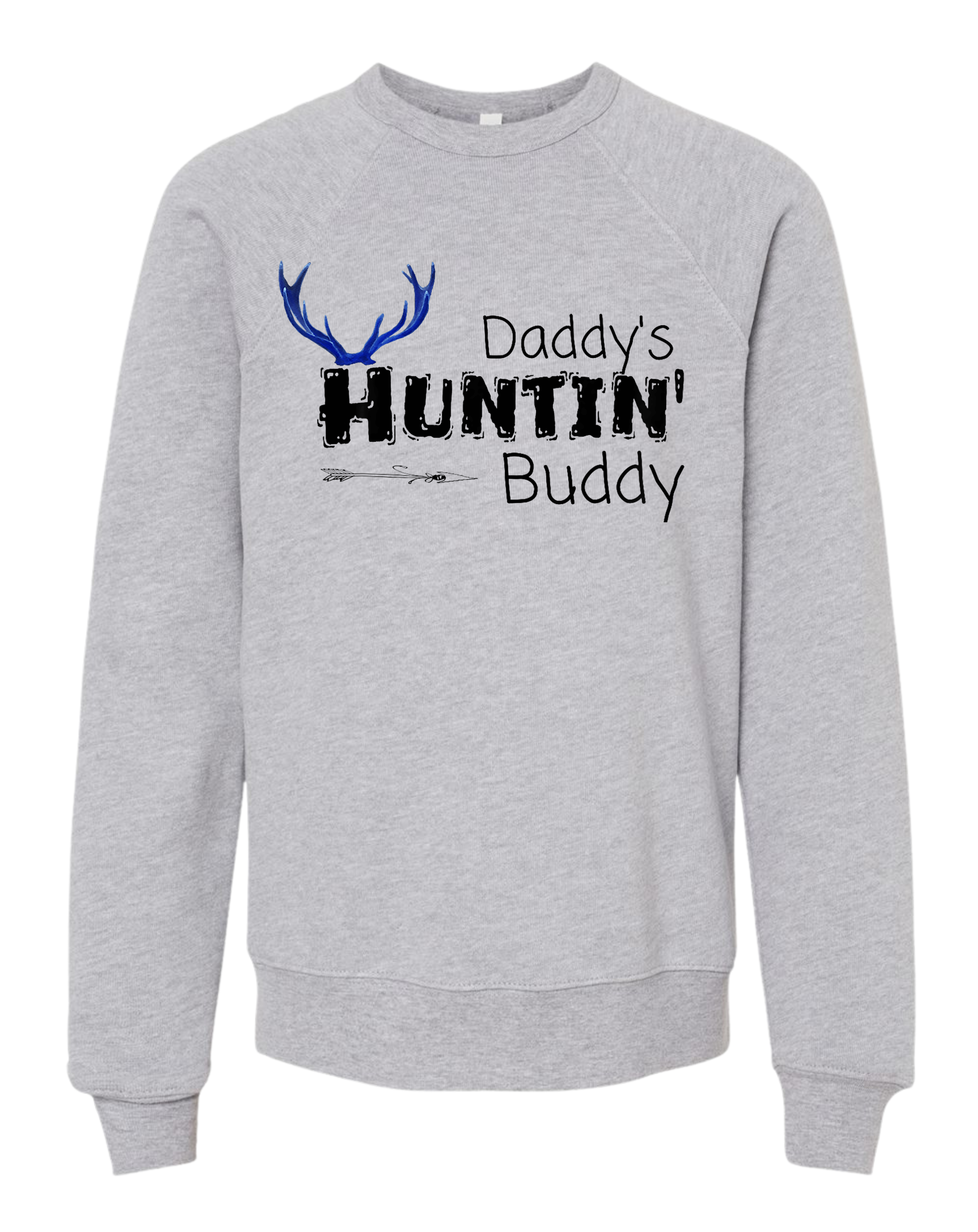 Daddy’s Huntin’ Buddy Youth Crew Sweatshirt 🦌