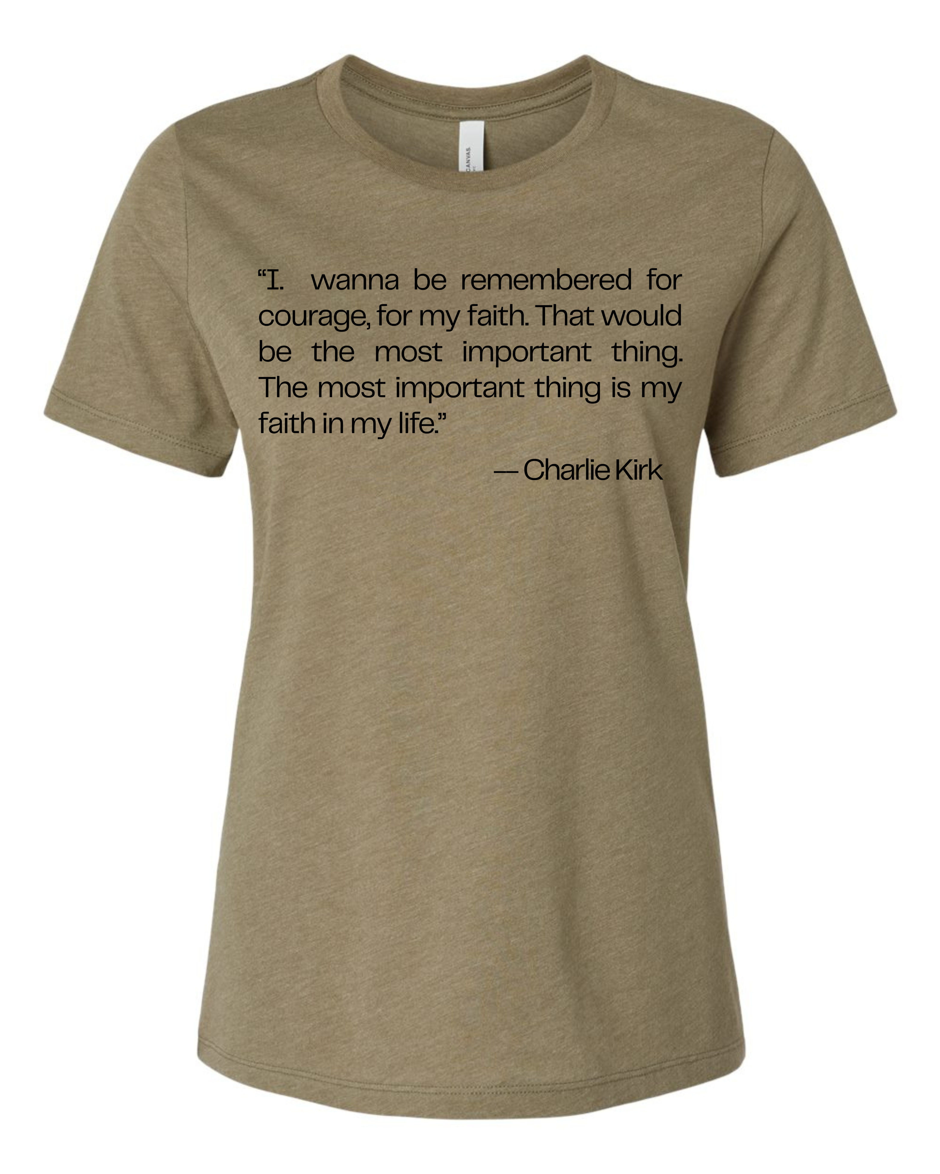 Legendary Tribute Short Sleeve (Women's) – Honoring Charlie Kirk