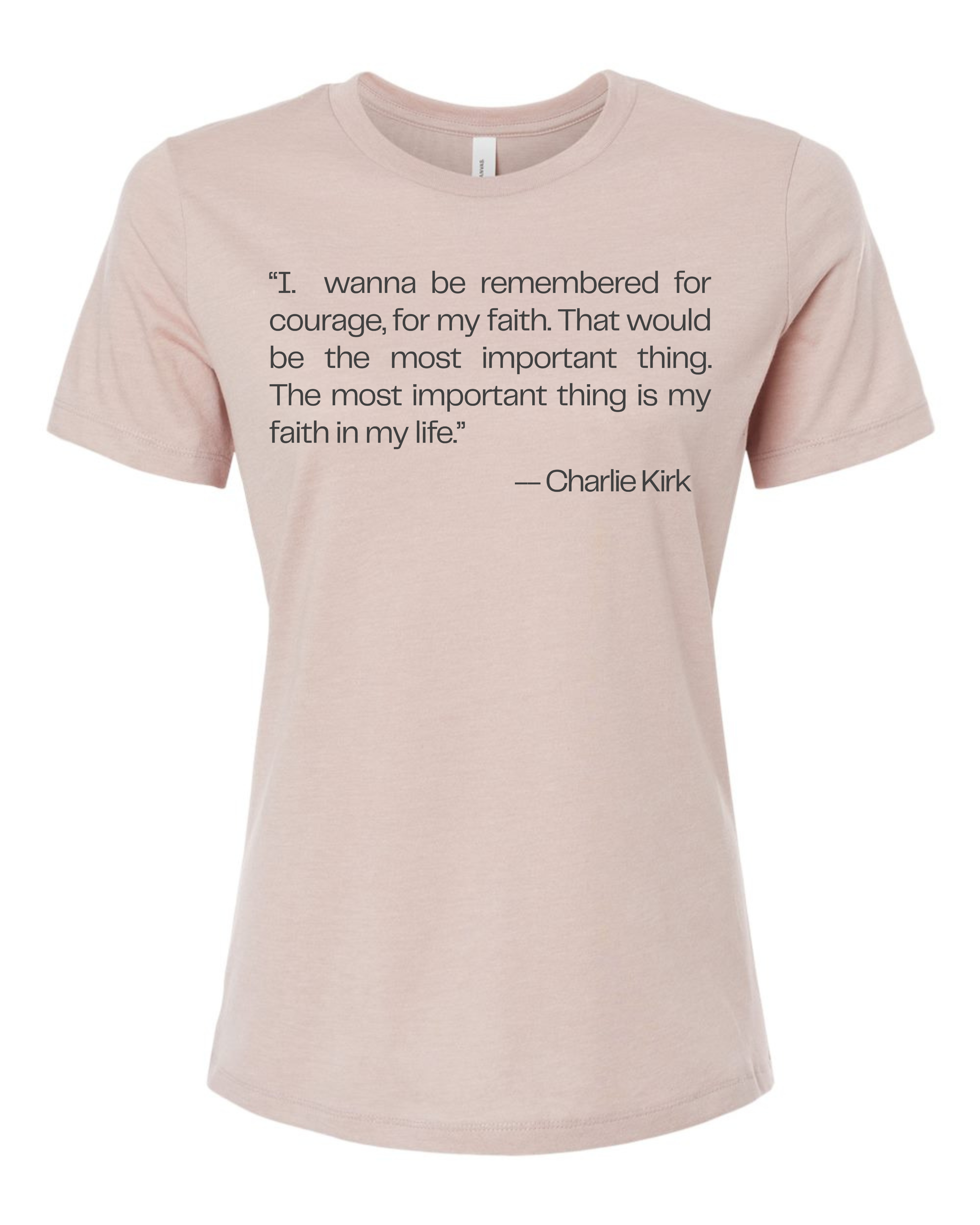 Legendary Tribute Short Sleeve (Women's) – Honoring Charlie Kirk