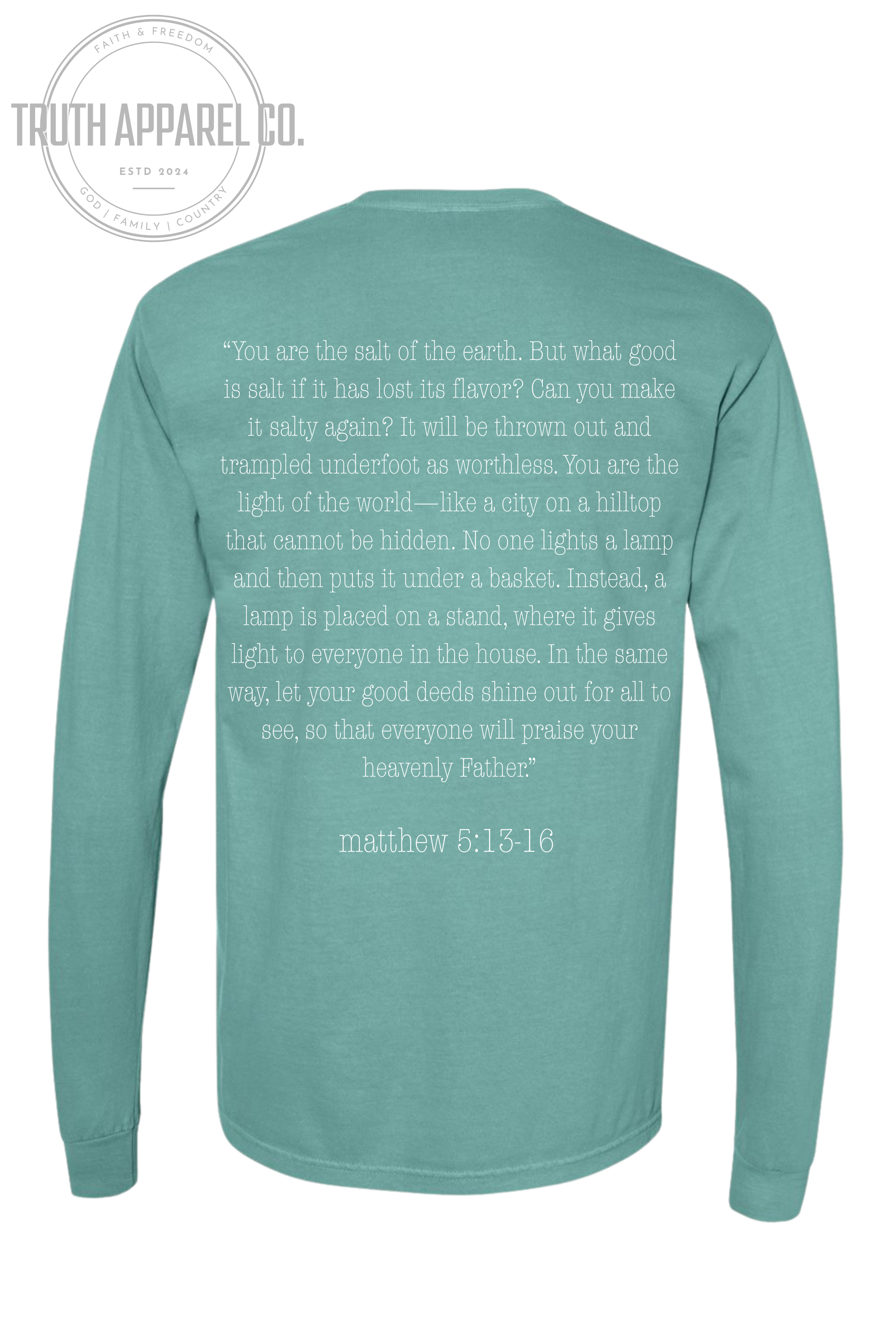 Salt + Light Long Sleeve Tee – Matthew 5:13-16
