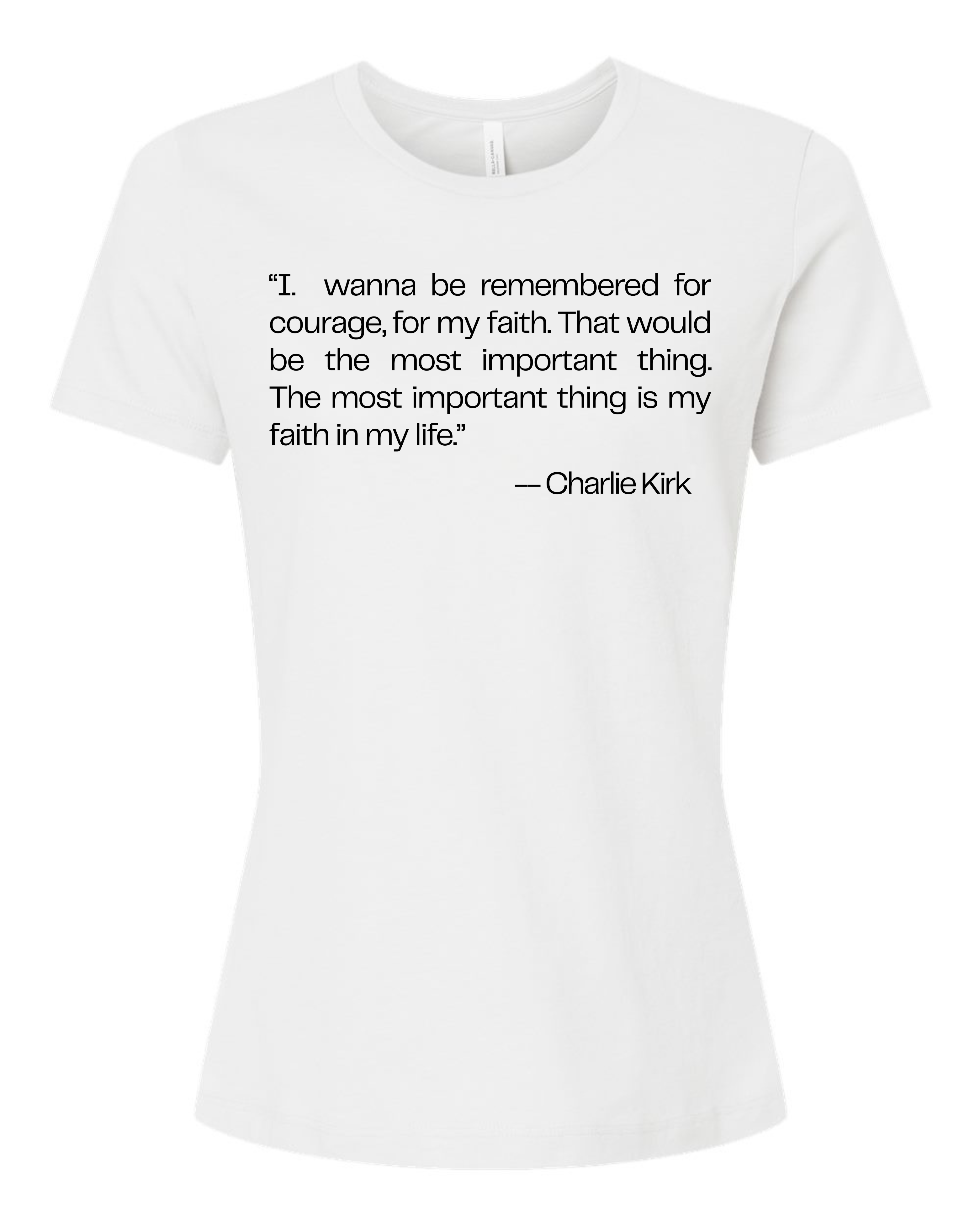 Legendary Tribute Short Sleeve (Women's) – Honoring Charlie Kirk